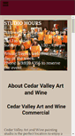 Mobile Screenshot of cedarvalleyartandwine.com